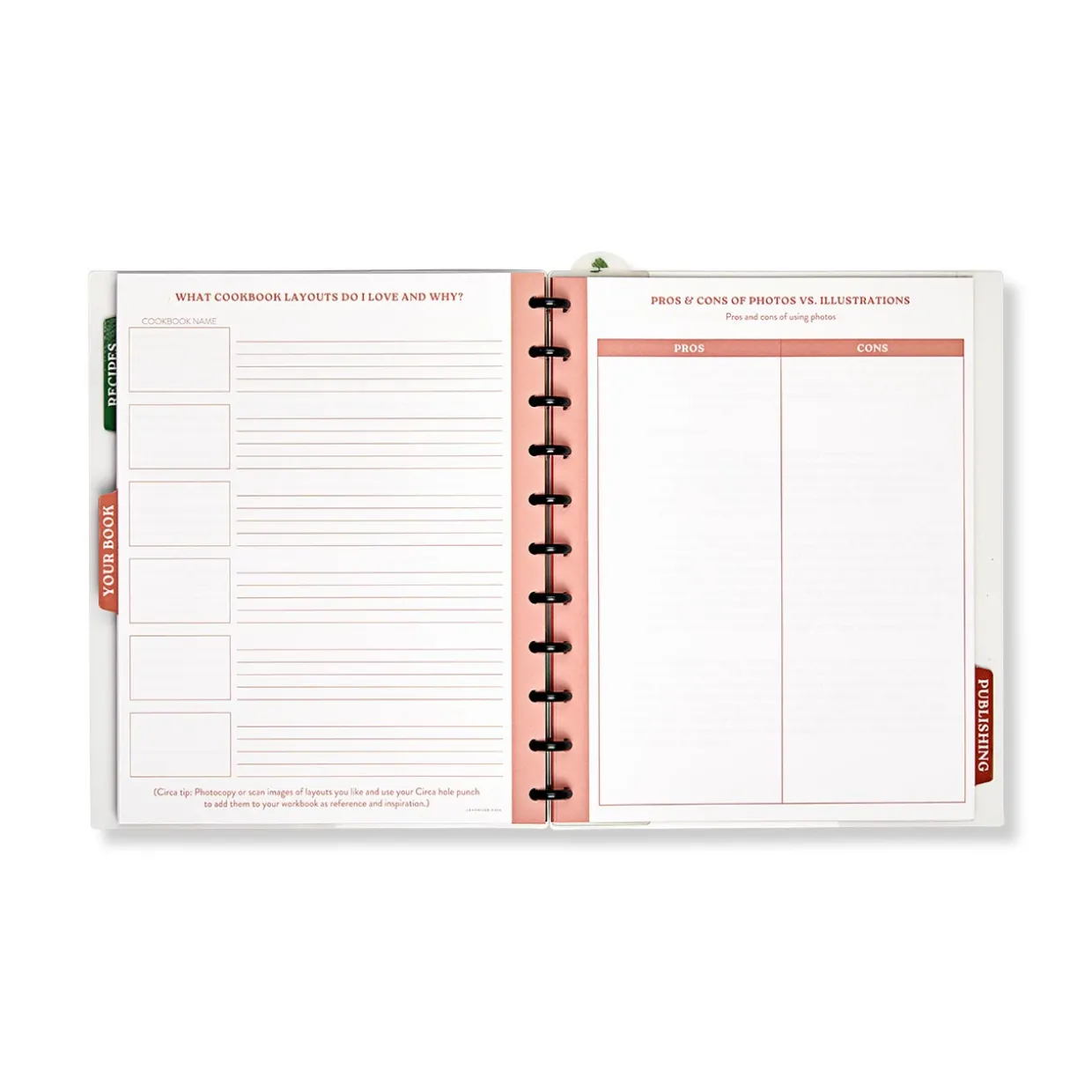 Levenger Master Class How to Write a Cookbook Circa Workbook