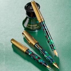 Levenger Wintergreen Herringbone Pen