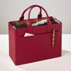 LevTex Levenger Library Portable File Tote