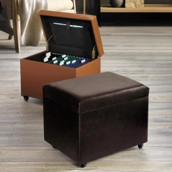 No-Room Rolling File Ottoman