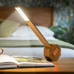 Octagon One Plus Portable Desk Light and Alarm Clock