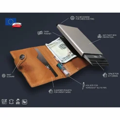 Retro 51 Pularys Modern Traveler Wallet with Ballpoint Pen