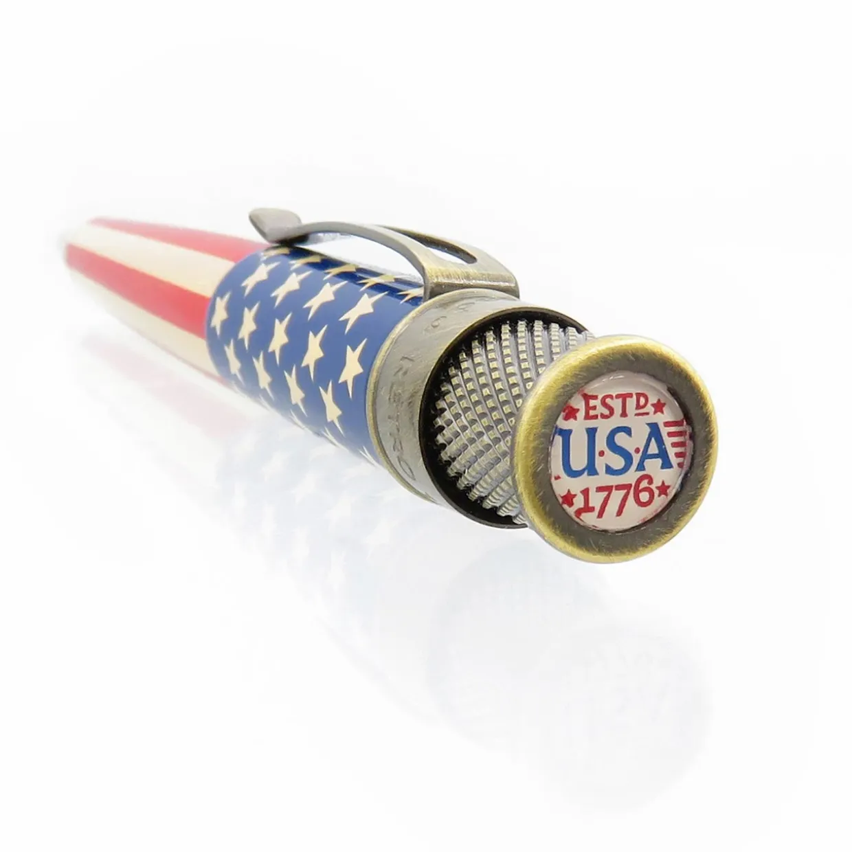 Retro 51 Tornado Vintage Metalsmith Tribute 250 Flag Rollerball Pen