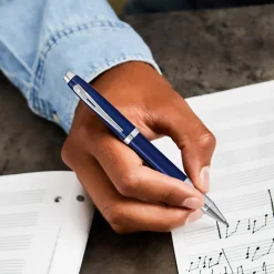 Sheaffer 100 Glossy Blue with Chrome Pen