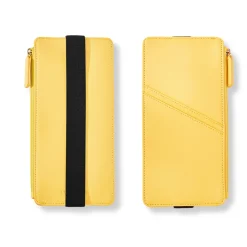 Smooth Leather Zip-Pocket Notebook Belt
