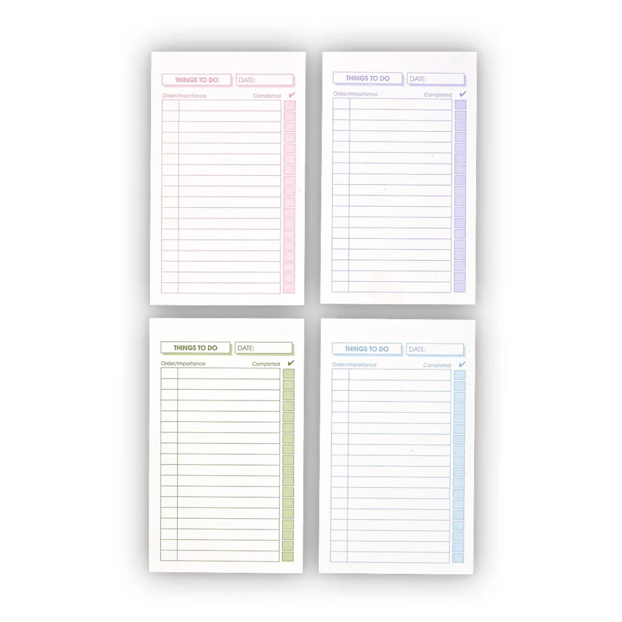 Soft Color 3 X 5 To-Do Cards (set of 100)