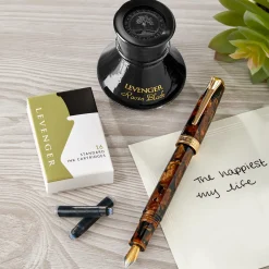 True Writer Golden Dark Tortoise Fountain Pen Kit