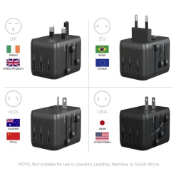 Universal Traveler Adapter with USB C