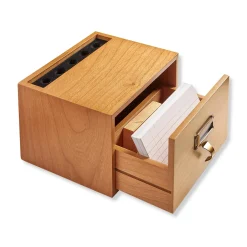 Vintage 3 x 5 Card Catalog Organizer