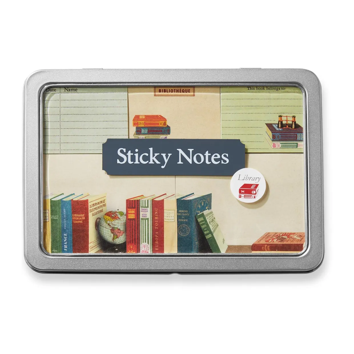 Vintage Library Sticky Notes
