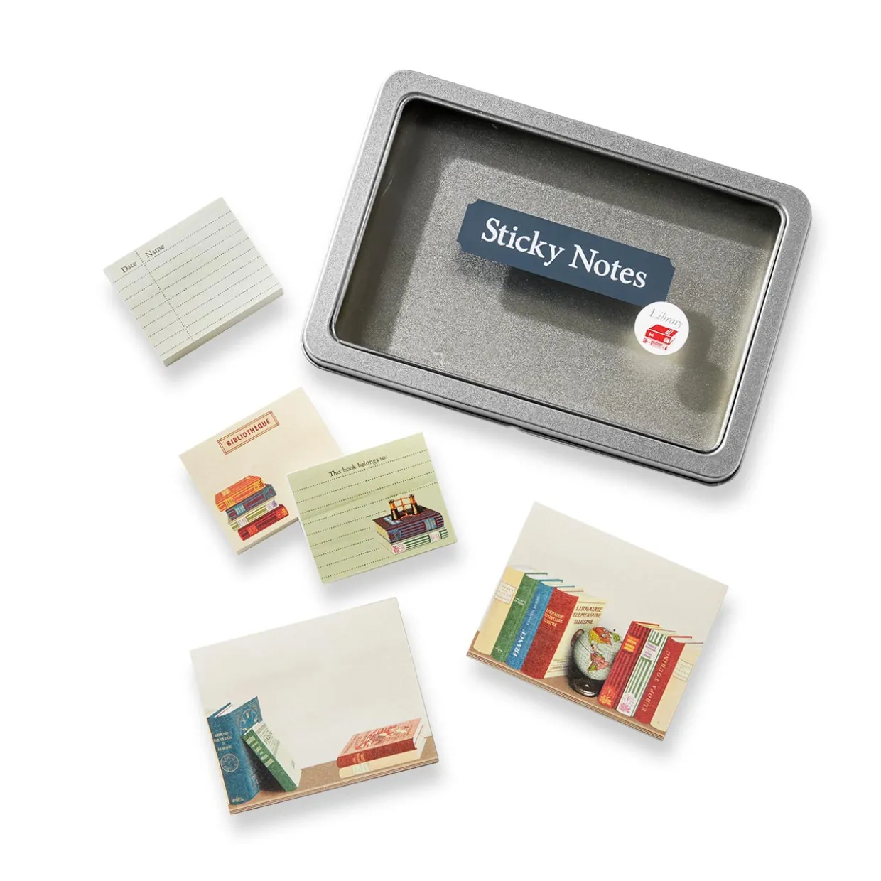 Vintage Library Sticky Notes