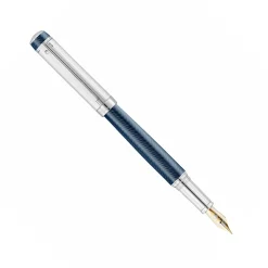 Waldmann Blue Grandeur 18 CT Gold Nib Fountain Pen